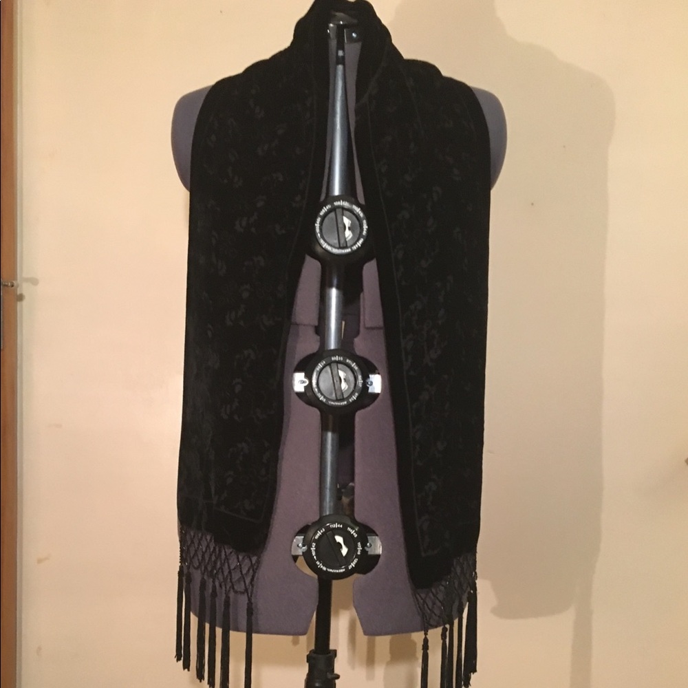 Express velvet burnout scarf